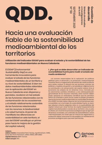Hacia una evaluación fiable de la sostenibilidad medioambiental de los territorios